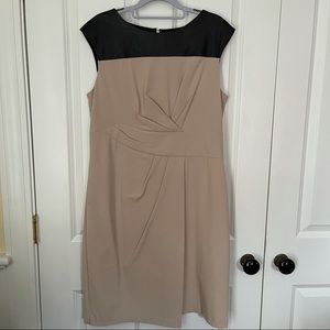 Women’s Chico’s Tan Faux Leather Wrap Dress